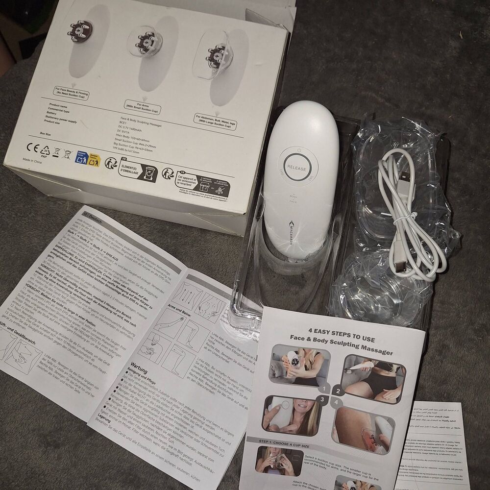New Body Sculpting LED Lighting Therapy deep massage cupping-heat Face Arms Legs - Picture 3 of 9